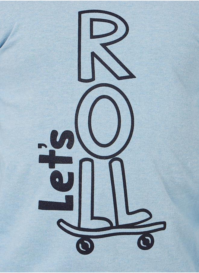 Styli Graphic Print Round Neck T-Shirt  - Image 3