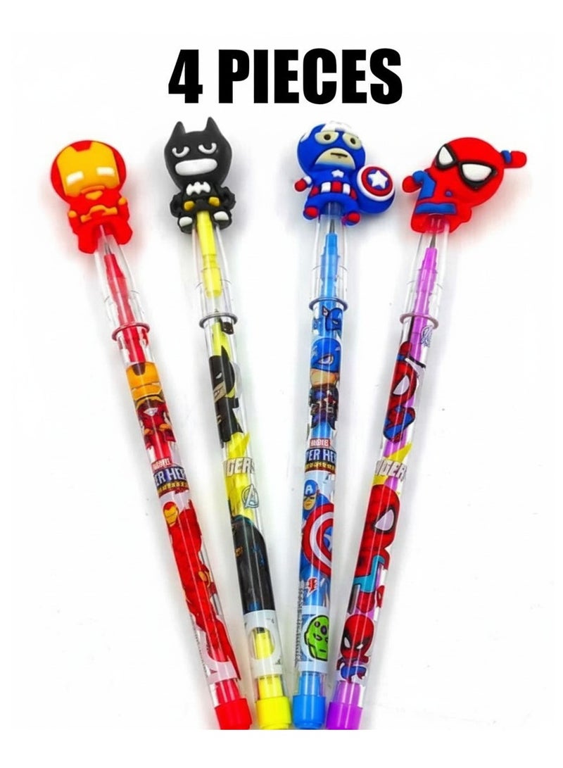 Avengers Character Kids Pencil Set Of 4 - Image 2