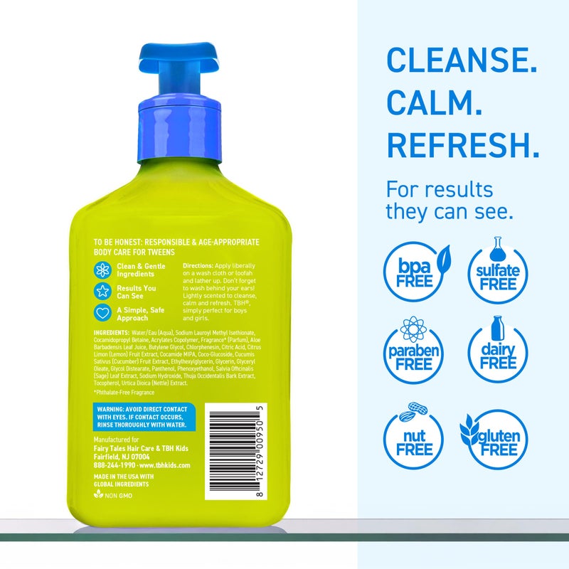 TBH Teen & Kids Body Wash - Body Wash for Sensitive or Dry Skin - Natural Ingredients Made for Tweens - Sulfate, Paraben Free - 12 oz - Image 2