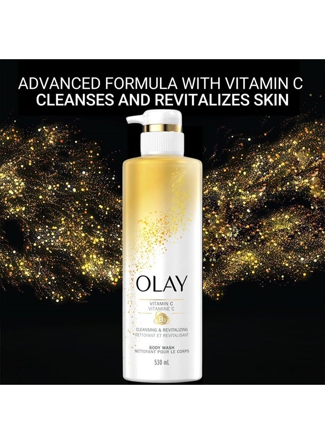 Olay cleansing & nourishing body wash with vitamin b3 and vitamin c 20 fl oz Pack of 4 - Image 4
