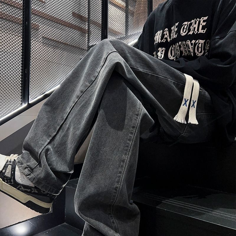 Unisex Classic Denim Jeans Loose Fit Daily Outdoor Wear - Image 4