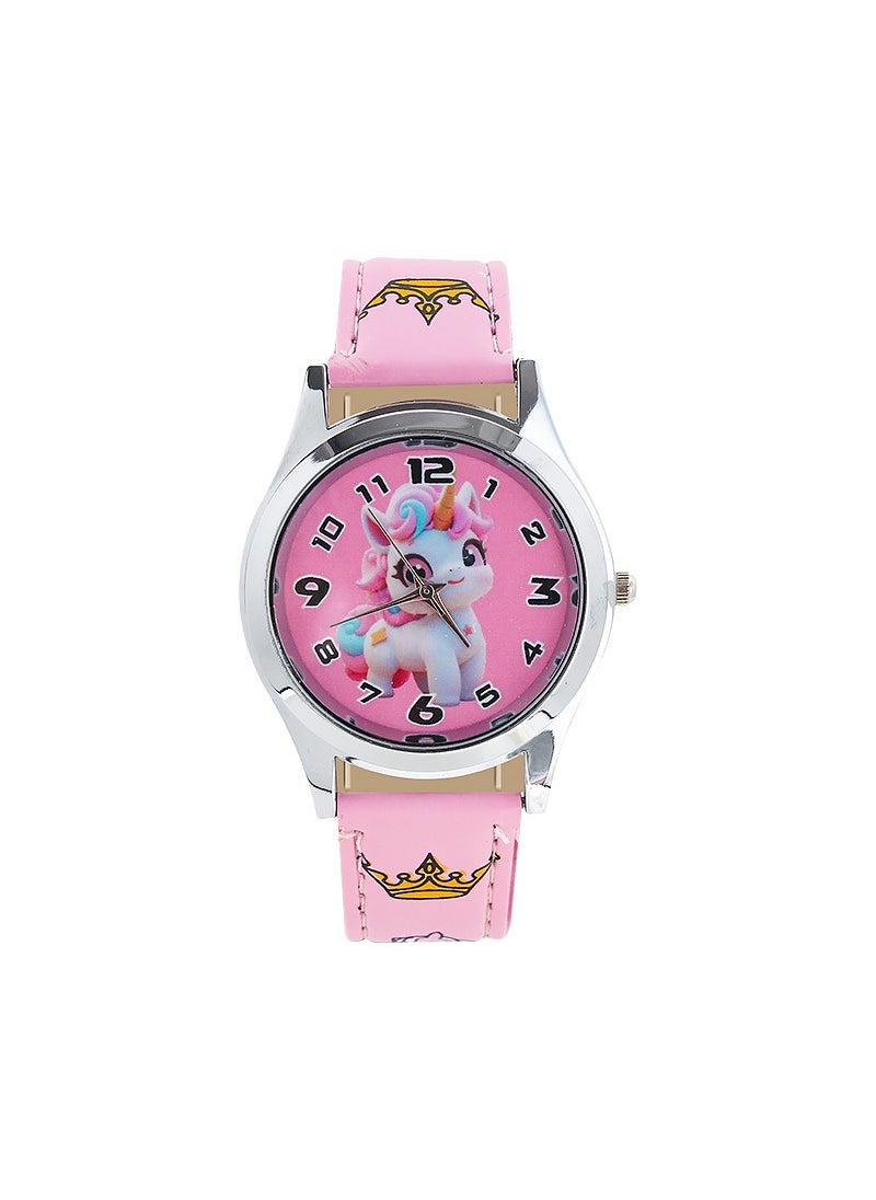 New Kids Cartoon Quartz Watch Strap Unicorn opp bag