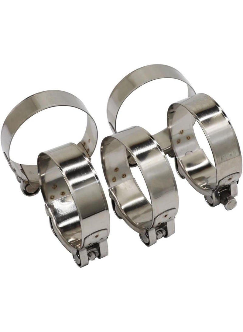 GGOOT 1pcs Universal T Bolt Style Strength High Fastener Clamp Stainless Steel Exhaust Pipe Clip Hardware Accessories Fastener Repair Tool(26MM-28MM) - Image 2