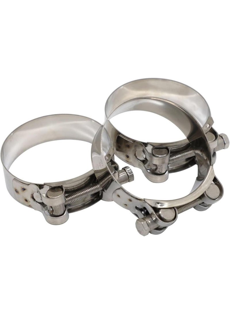 GGOOT 1pcs Universal T Bolt Style Strength High Fastener Clamp Stainless Steel Exhaust Pipe Clip Hardware Accessories Fastener Repair Tool(26MM-28MM) - Image 1