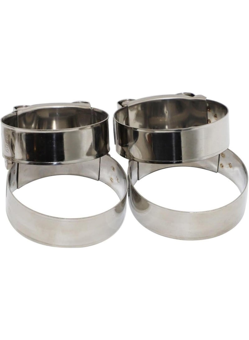 GGOOT 1pcs Universal T Bolt Style Strength High Fastener Clamp Stainless Steel Exhaust Pipe Clip Hardware Accessories Fastener Repair Tool(26MM-28MM) - Image 4