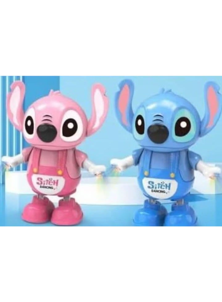 Stitch Dancing Toy with Colorful Lights and Real Motion Recording (Blue) - Image 2