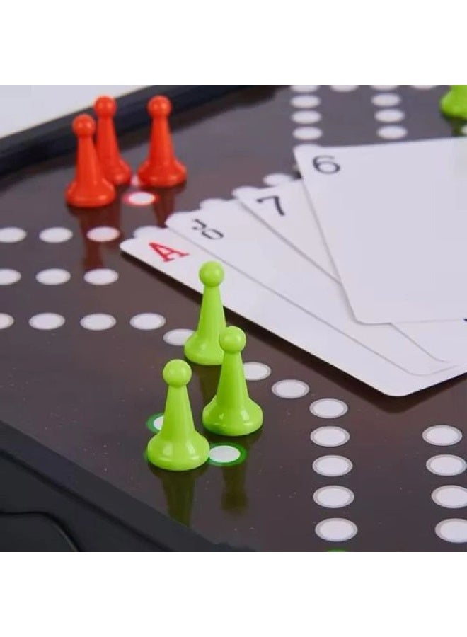 Jackaroo Board Game with Playing Cards and Pawns, Family Strategy Game - Image 3