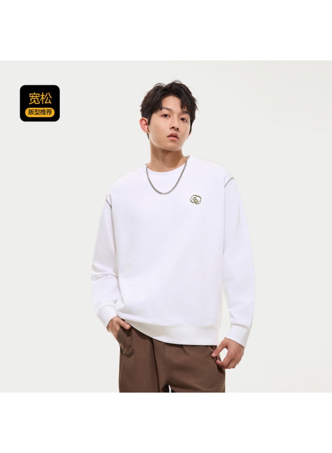 Cabbeen Men's Hoodie With Auspicious Clouds And C Creative Window Paper-cut Design Autumn Long Sleeve Hoodie - Image 4