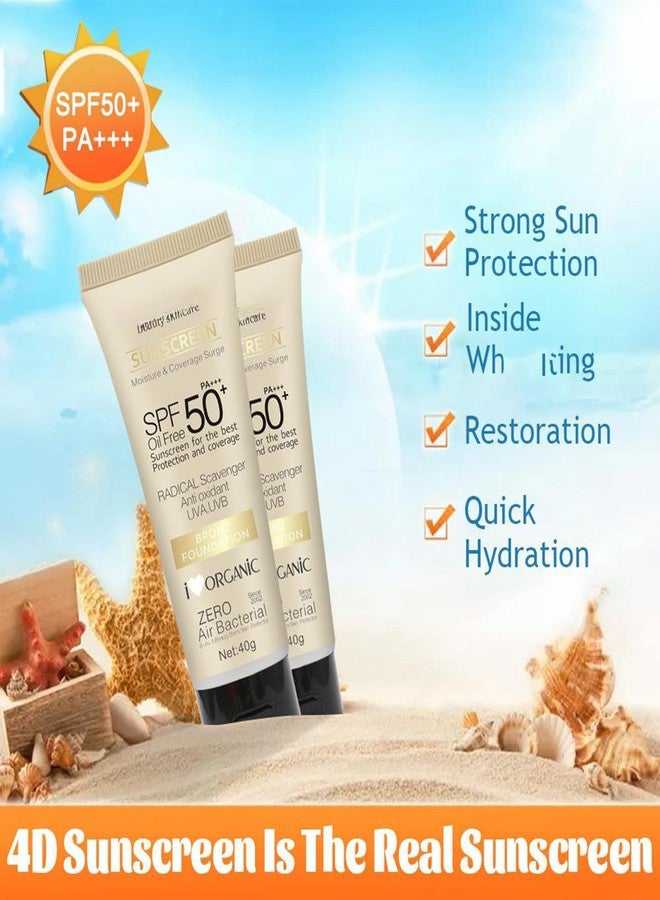 Rosarden Natural Face & Body Sunscreen SPF 50, Moisturizing Broad Spectrum Sun Protection - Image 2