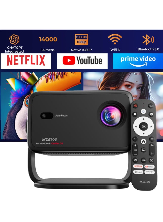 WZATCO Renewed - Yuva Vibe, Certified OS Smart Home Projector - Image 2