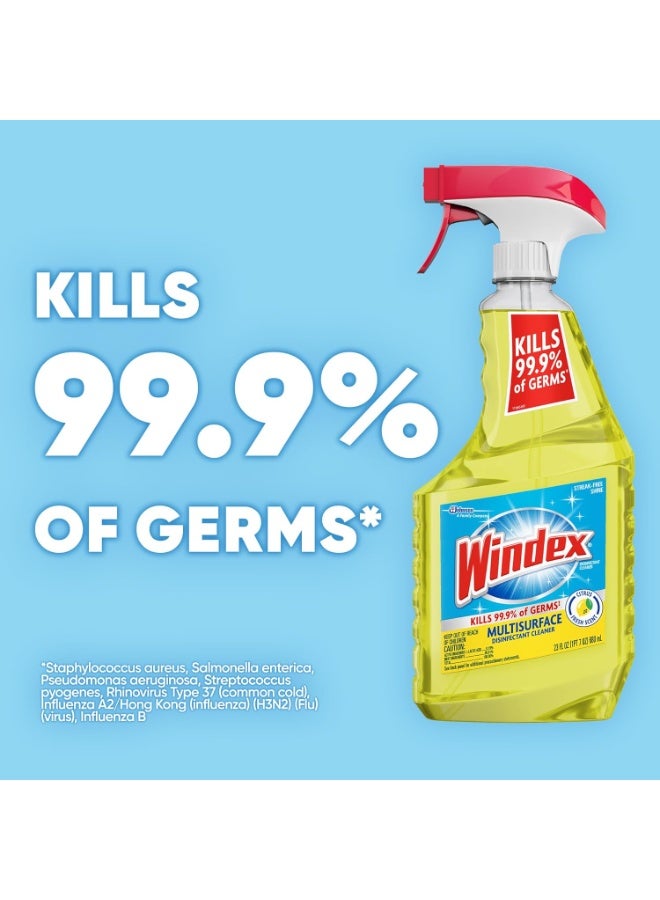 Windex Multipurpose Cleaner Disinfectant Spray Bottle, Packaging Designed to Prevent Leakage and Breaking, Surface Cleaning Spray, Citrus Fresh Scent, 23 Fl Oz - Image 2