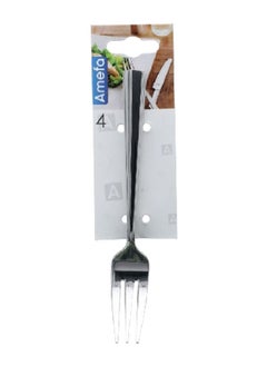 Amefa 4-Piece Moderno 18/10 Stainless Steel Dishwasher Safe Cake Fork Silver 18 x 2.6 x 4.6 cm 1923X1VDXCAN4  - Image 1