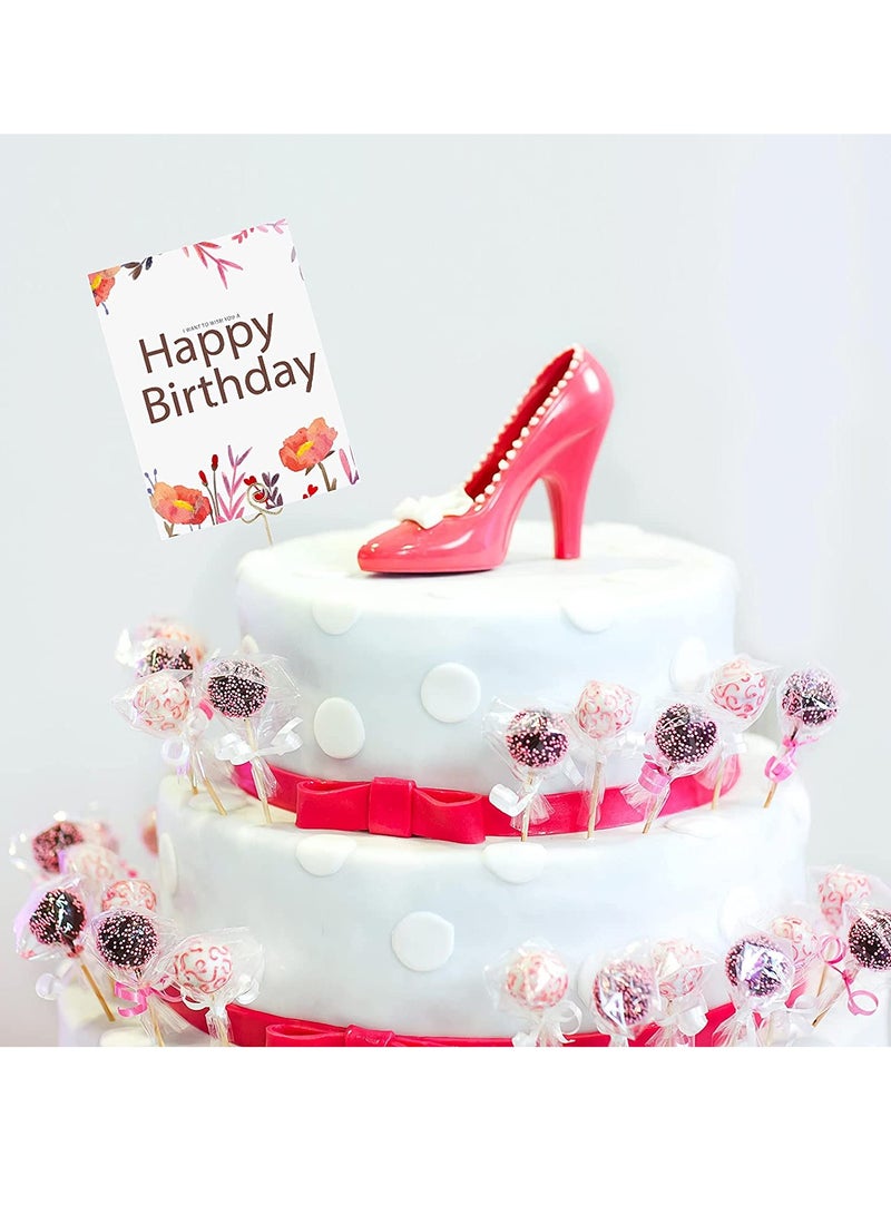 KASTWAVE 30 Pieces Metal Wire Floral Picks Wire Place Card Holder Stand 13 Inch Table Name Number Picture Holder Clips Menu Note Memo Holder for Wedding Birthday Baby Shower Party Favor - Image 4