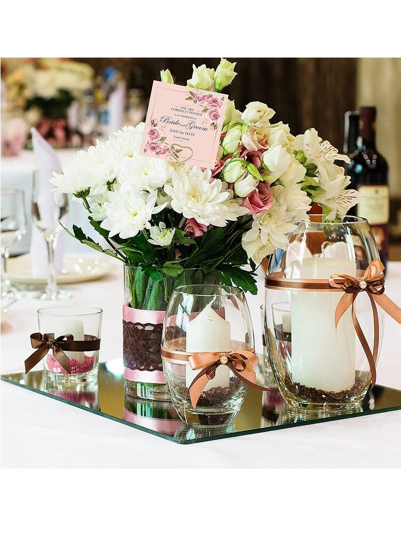 KASTWAVE 30 Pieces Metal Wire Floral Picks Wire Place Card Holder Stand 13 Inch Table Name Number Picture Holder Clips Menu Note Memo Holder for Wedding Birthday Baby Shower Party Favor - Image 2