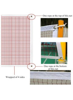 Arabest Badminton Net,Aviation Grade Professional Competition Net,Without Frame Pole,Suitable for Indoor/Outdoor/Garden//School(Red)  - Image 5