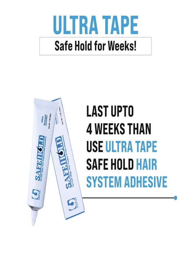SAFEHOLD Lace Wig Glue for Hair Wigs Hair Toupees Hair Extensions Tube Long Lasting Bonding Acrylic Based Clear Transparent Glue 4+ Weeks Hold Maximum Wear (1FL oz 28 gm (Pack of 1)) - Image 3