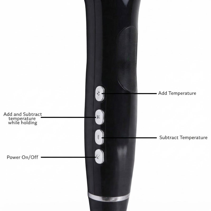 BoSidin Professional Automatic Hair Curler | Ceramic Rotating Curling Iron with Temperature Control, Digital Display & Auto Spin Chamber - Black - Image 4