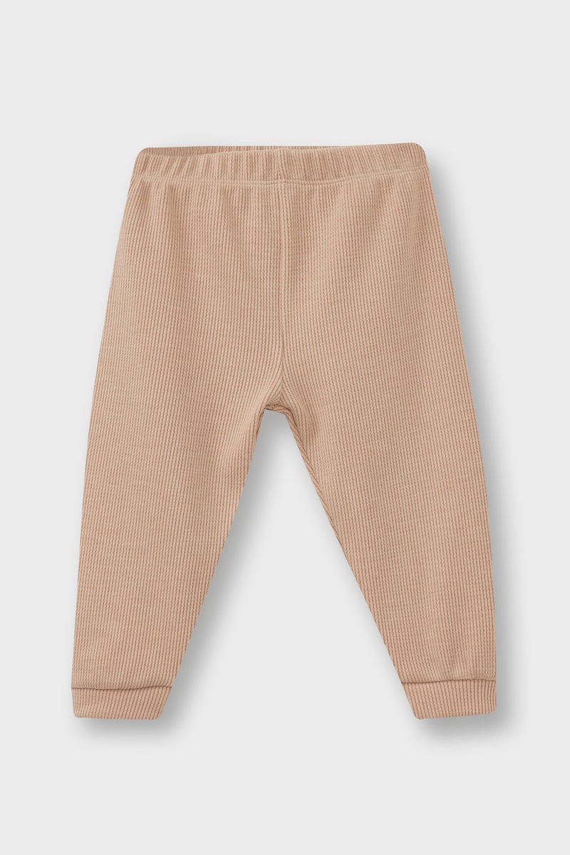 ديفاكتو طقم بيجاما بيبي اولادي وافل قصة عادية - قطعتين - Image 2