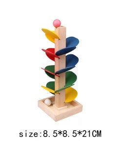 KASTWAVE Marble Ball Run Track Game Toy Kit, Wooden Detachable Leaves Colorful Tree Kids Educational Toy Blocks Stylish and Practical  - Image 5