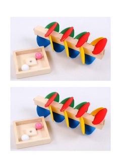 KASTWAVE Marble Ball Run Track Game Toy Kit, Wooden Detachable Leaves Colorful Tree Kids Educational Toy Blocks Stylish and Practical  - Image 4