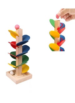 KASTWAVE Marble Ball Run Track Game Toy Kit, Wooden Detachable Leaves Colorful Tree Kids Educational Toy Blocks Stylish and Practical  - Image 3