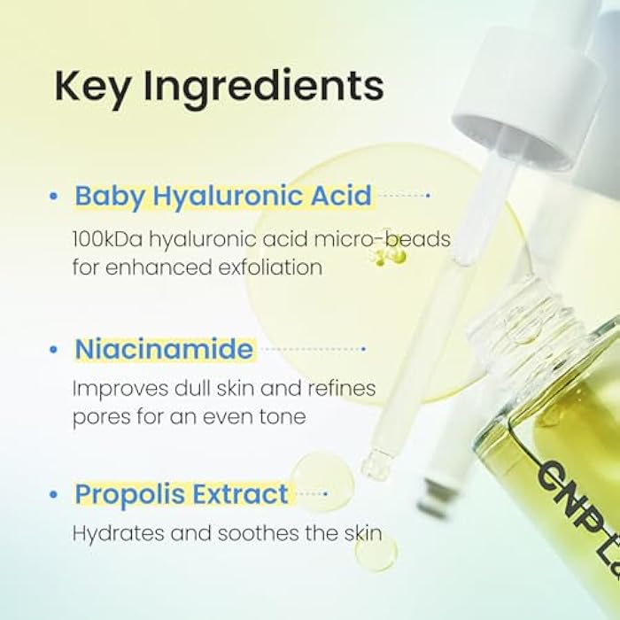 CNP Rescue+Propolis Serum - Redness Relief Serum with Niacinamide & IP-BHA, Soothing, Hydrating, Minimizing Pores, for Oily & Sensitive Skin, Lightweight Essence for Glass Skin, Korean Skin Care - Image 5