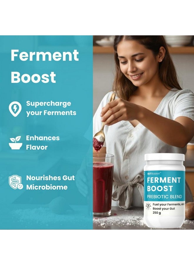 Gutbasket Ferment Boost (250g) - Prebiotic Blend to Enhance Fermentation of Kanji, Vegetable, Kefir | Boosts Probiotics & Improves Flavor | Supports Faster, Healthier Ferments | Vegan, Gluten-Free, Non-GMO - Image 2