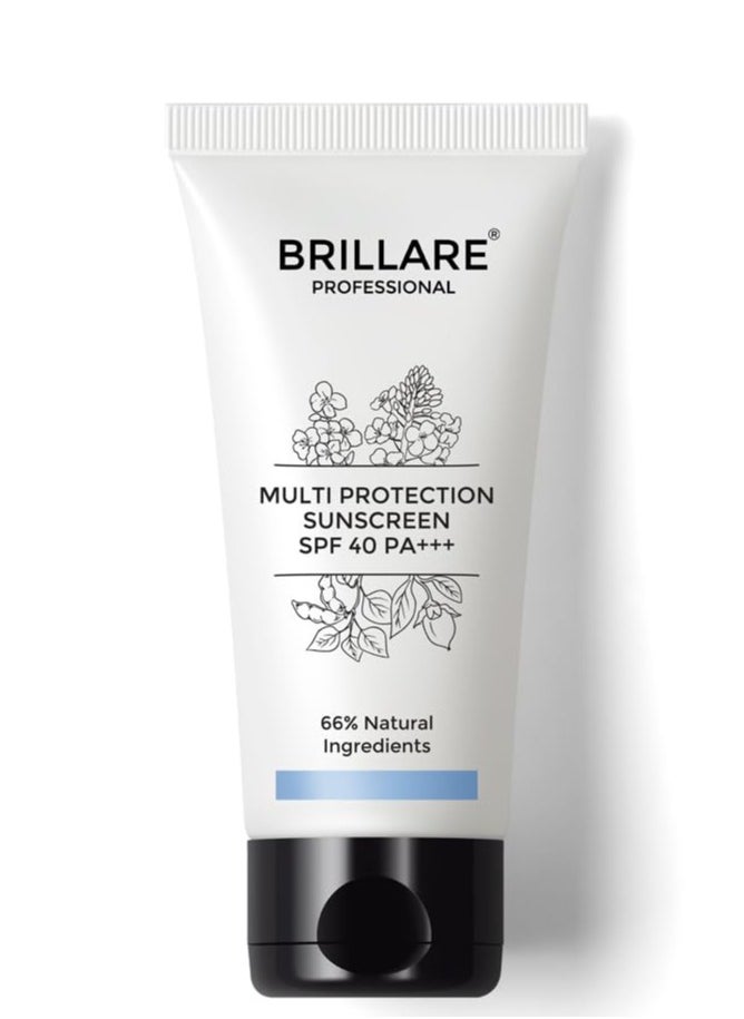 Brillare Multi-Protect Sunscreen SPF 40, PA+++  50 GM