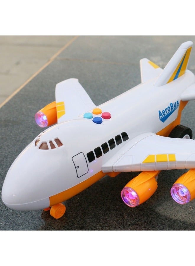 Large Airplane Kidsren's Toy Remote Control Car Model Electric Fall-resistant Passenger Airplane Boy And Girl Baby Early Education-Color:[rechargeable Version] Blue Large Remote Control Aircraft + 1 Lithium Battery With Early Education Content-Scale:Official Standard  - Image 5