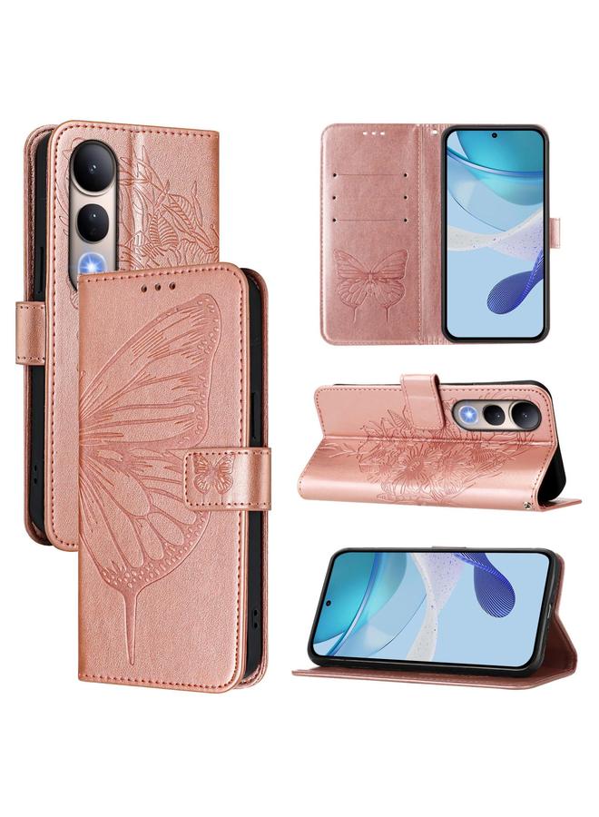 erorex Case For vivo V50 Lite 5G Embossed Butterfly Leather Phone Case - Image 1