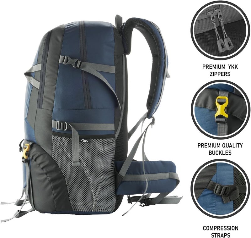 TRAWOC BLAZE 55 Liter Travel Backpack Daypack Bag for Camping Hiking Trekking Bag for Men & Women - Image 4