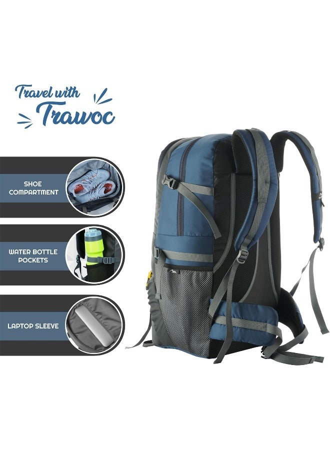 TRAWOC BLAZE 55 Liter Travel Backpack Daypack Bag for Camping Hiking Trekking Bag for Men & Women - Image 3
