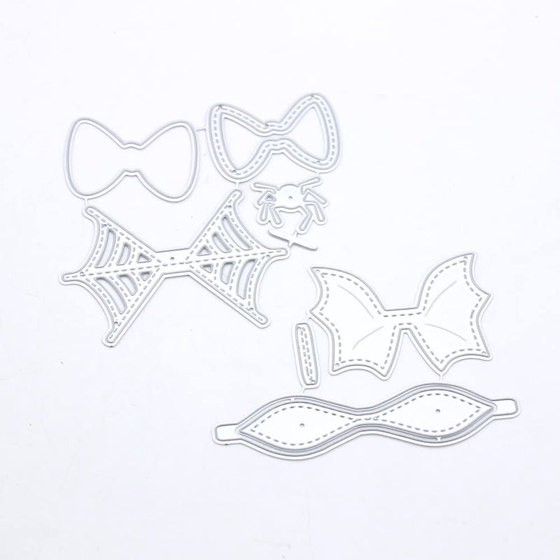 KSCRAFT Cute Halloween Bows Metal Cutting Dies Stencils for DIY Scrapbooking Decorative Embossing DIY Paper Card