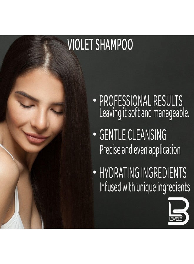 لمستوى 3 شامبو بنفسجي L3 المستوى 3 مع حماية اللون - توازن الرطوبة - إصلاح الشعر وتقويته - 9.47 أونصة سائلة - Image 3