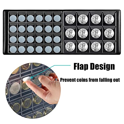 MUDOR Coin Collection Holder Album for Collectors, 240 Pockets Coin Collection Book Office Supplies - Image 3