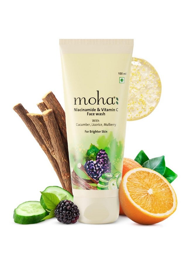 moha: Niacinamide and Vitamin C face wash 100ml (Pack of 1) - Image 1