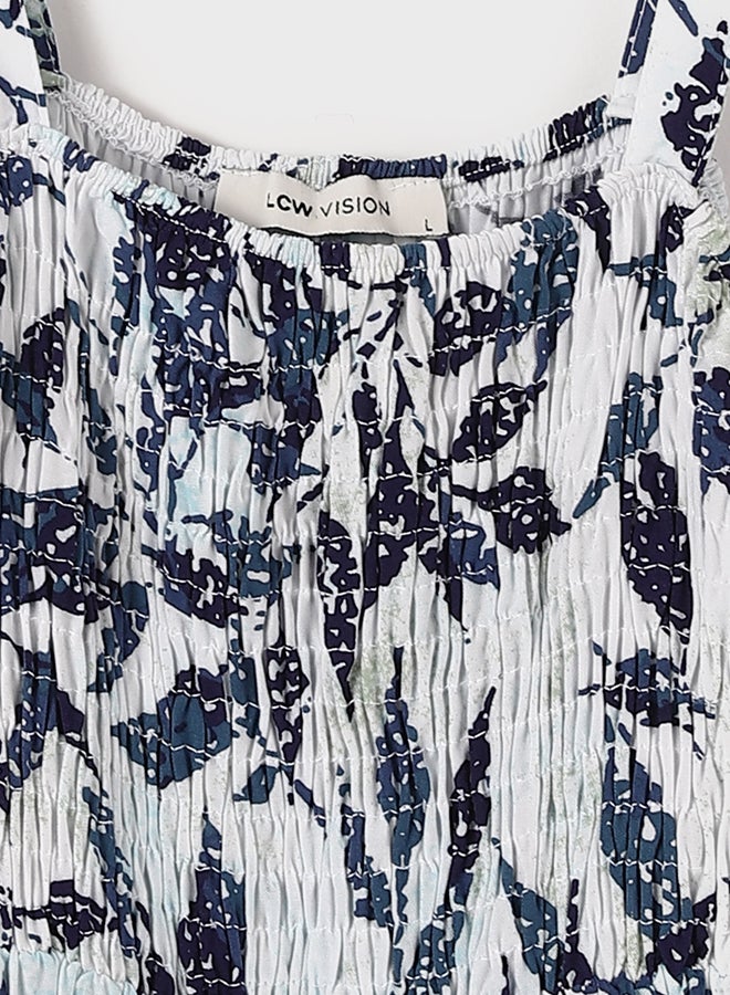 LC WAIKIKI Square Collar Floral Strap Women'S Dress - Image 4