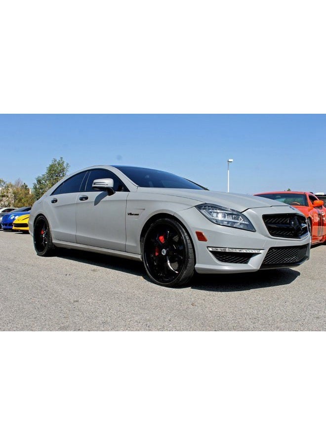 VViViD + Matte Attack Grey (Nardo Grey) Vinyl Wrap Adhesive Film (1ft x 5ft) - Image 5