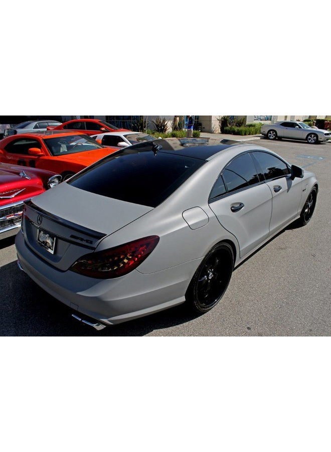 VViViD + Matte Attack Grey (Nardo Grey) Vinyl Wrap Adhesive Film (1ft x 5ft) - Image 2