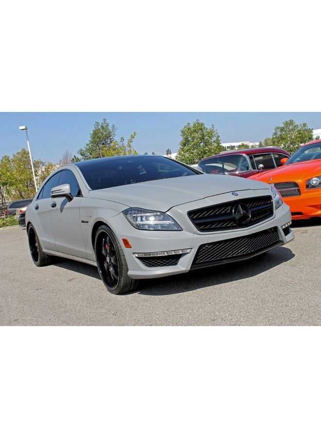 VViViD + Matte Attack Grey (Nardo Grey) Vinyl Wrap Adhesive Film (1ft x 5ft) - Image 4