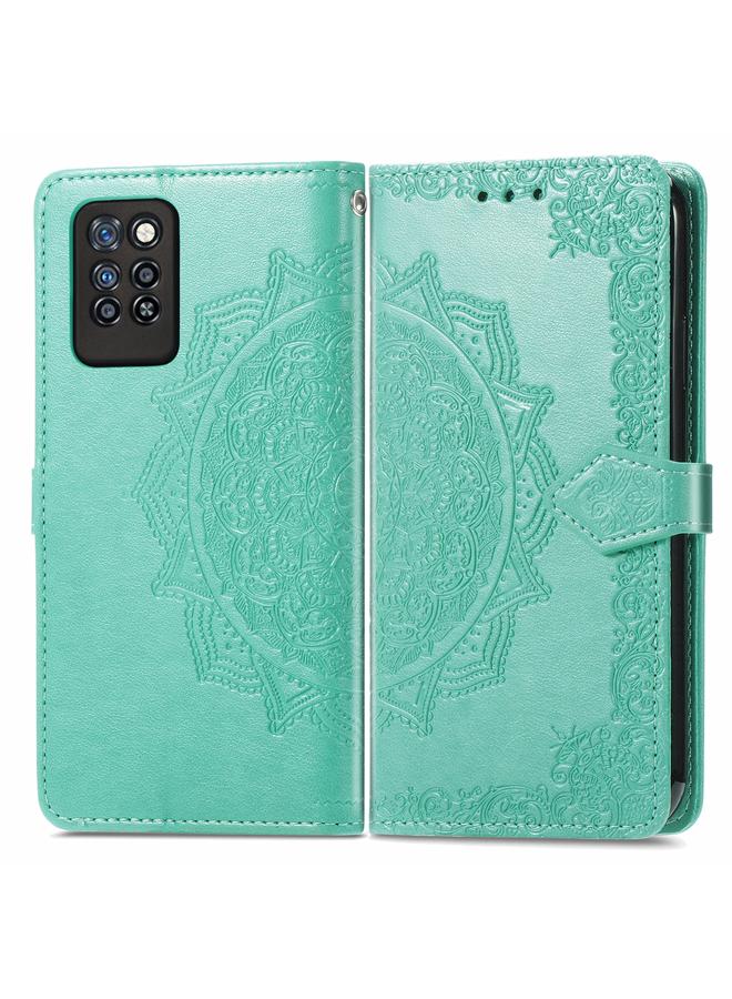 S-TOP Case For Infinix Note 10 Pro Mandala Embossing Pattern Horizontal Flip Leather Case with Holder & Card Slots & Wallet & Lanyard - Image 2