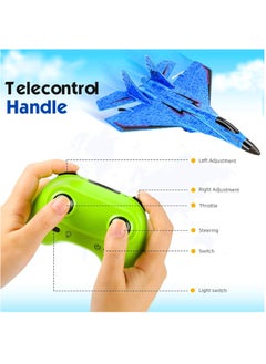 قبو سحري RC Plane, Remote Control Wireless Airplane Toy - F22 Fighter Model, 2.4GHz 2CH RC Plane with Lights & 6-Axis Gyroscope, Foam Jet for Kids & Adults, Easy to Fly, USB Charging, Night Flying  - Image 4