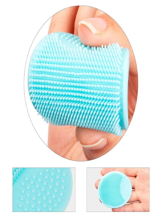 RAIYARAJ Face Scrubber, Soft Silicone Facial Cleansing Brush Face Exfoliator Blackhead Acne Pore Pad Cradle Cap Face Wash Brush for Deep Cleaning Skin Care (pack of 2) - Image 3