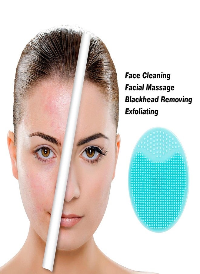 RAIYARAJ Face Scrubber, Soft Silicone Facial Cleansing Brush Face Exfoliator Blackhead Acne Pore Pad Cradle Cap Face Wash Brush for Deep Cleaning Skin Care (pack of 2) - Image 5