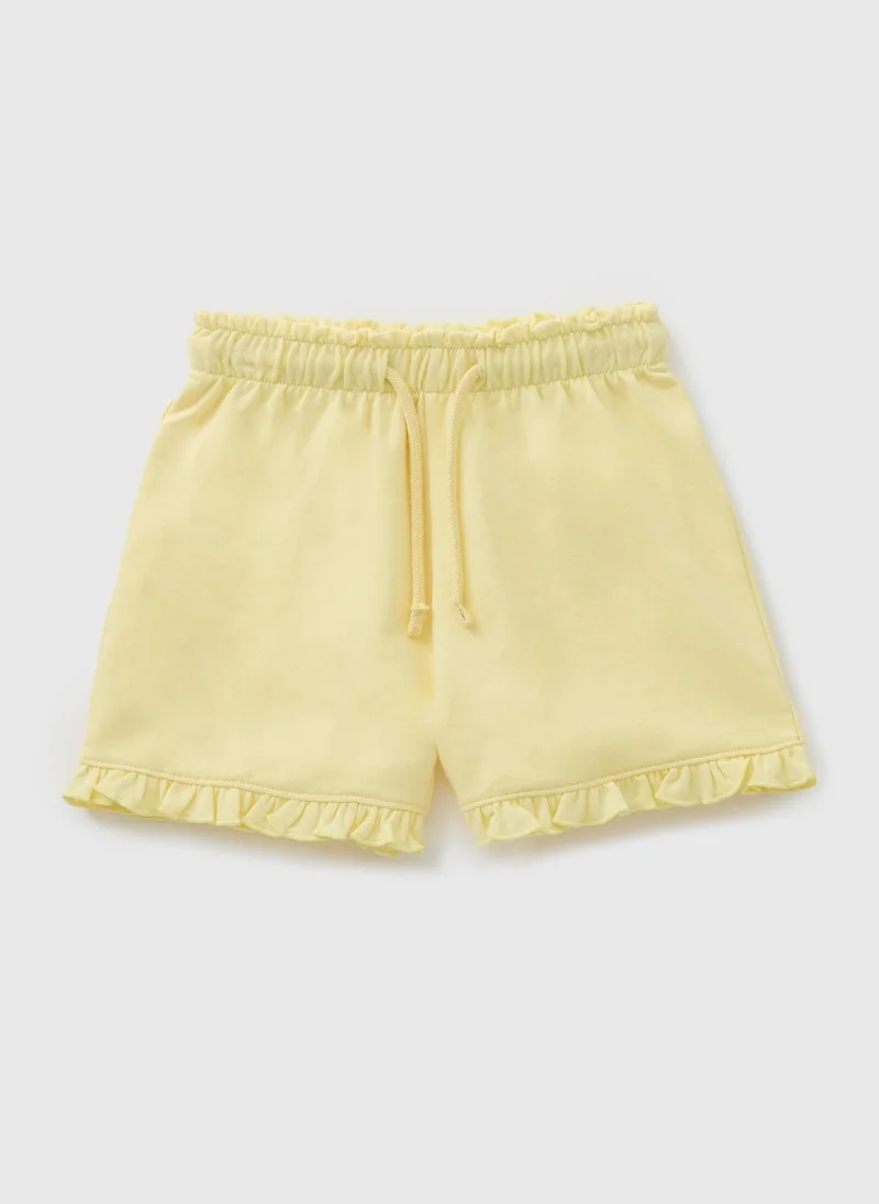 Matalan Girls Yellow Sweat Shorts