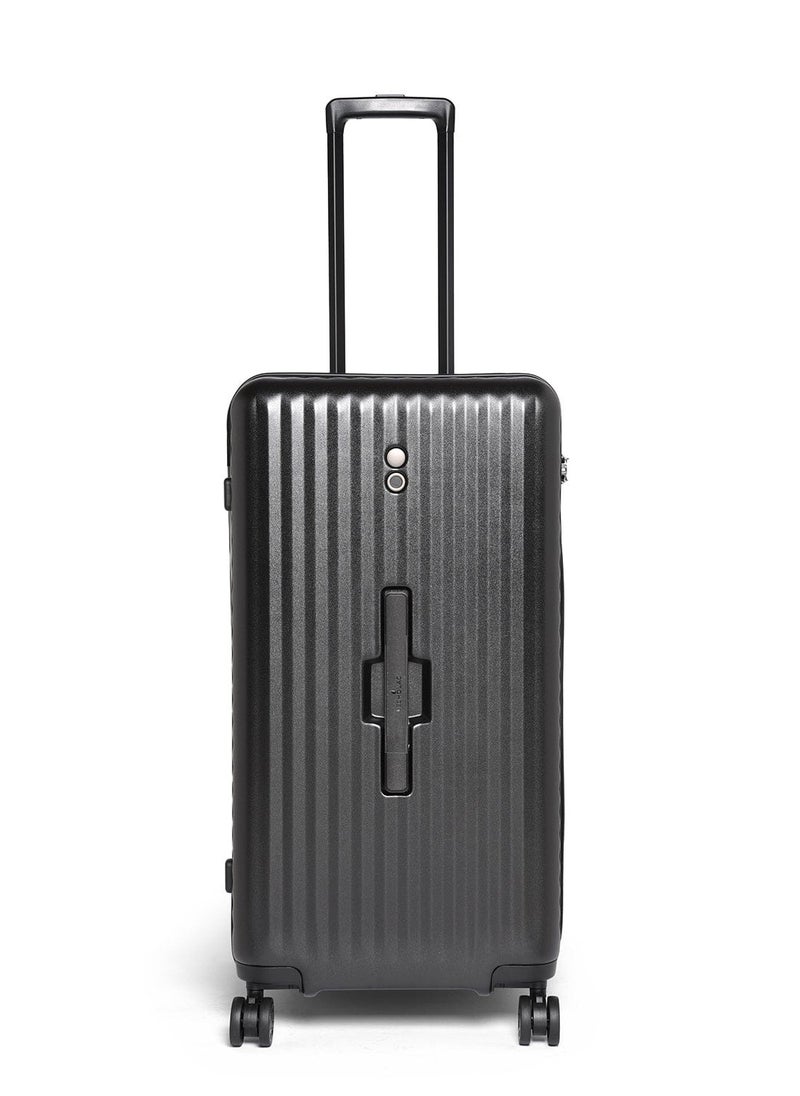 Echolac - Celestra 75cm Hardcase Non-Expandable 4 Double Wheel Check-In Luggage Trolley Black - Image 1