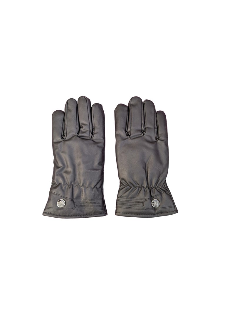 قفازات جلد شتوي مبطن فرو| جوانتي جلد للشتاء | مناسب للاستخدام اليوم والمناسبات | شكل انيق وهادئ - Image 1