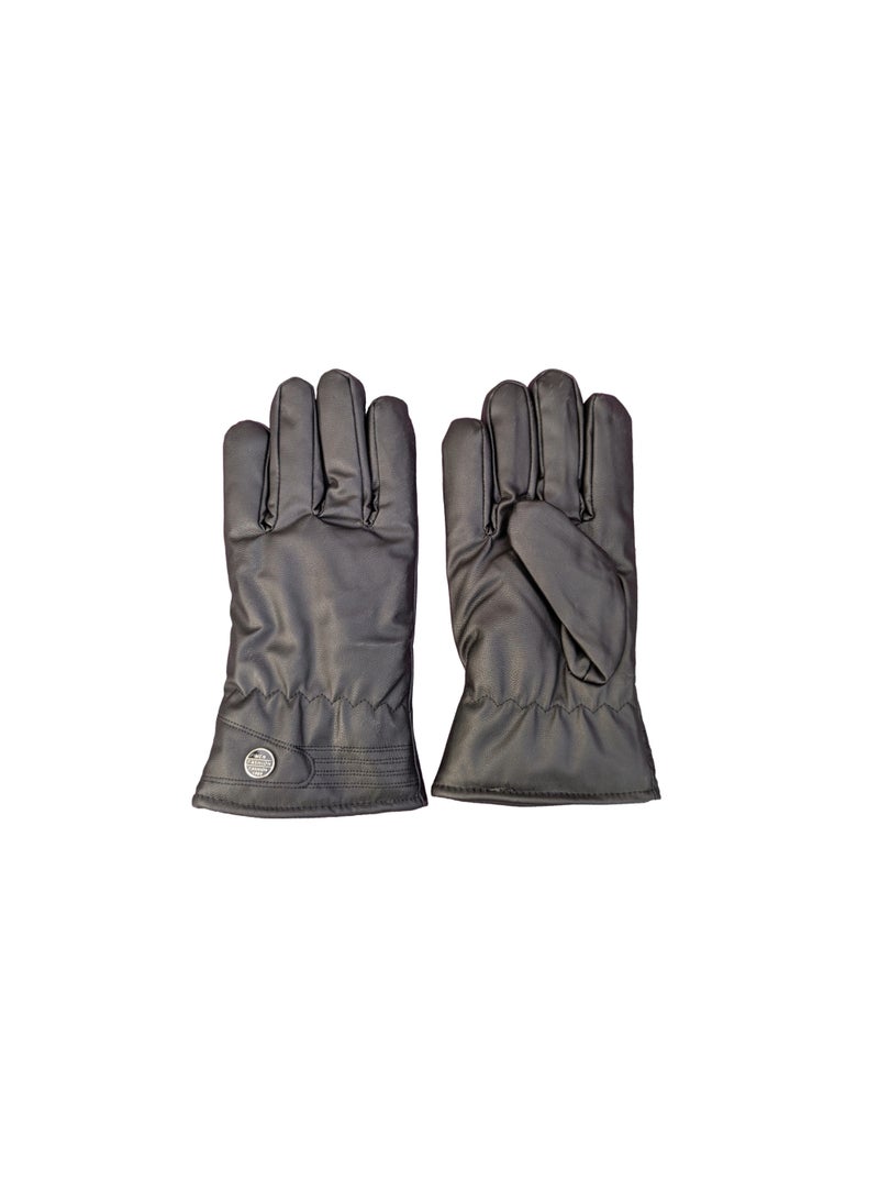 قفازات جلد شتوي مبطن فرو| جوانتي جلد للشتاء | مناسب للاستخدام اليوم والمناسبات | شكل انيق وهادئ - Image 2