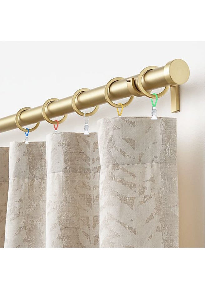 ٢٠ قطعة من مشابك منشفة الشاي، ٥ ألوان مشابك تخزين منشفة معدنية، مشابك مناشف متعددة الألوان للمنزل والشاطئ والحمام (أزرق، أخضر، أحمر، أصفر، فضي) - Image 4