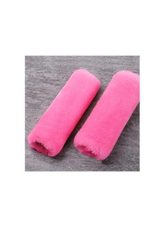 Moro Moro Fluffy Fur Car Seat Belt Shoulder Pads – Soft & Comfortable Protection Pack of 4  - Image 2